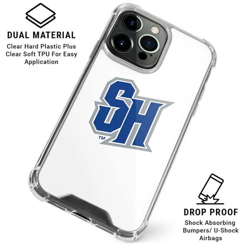 Seton Hall University Pirate Blue iPhone 16 Pro Clear Case